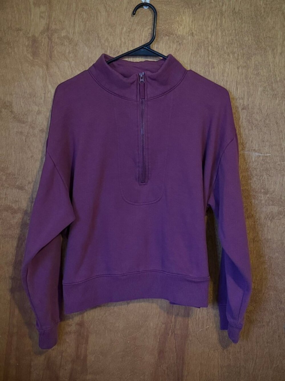 Burgundy Quarter-Zip Sweatshirt